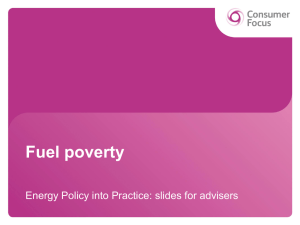 Fuel poverty - Consumer Focus