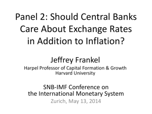 Should central banks care about the exchange rate?