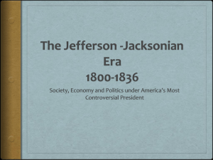 Jefferson-Jacksonian Era