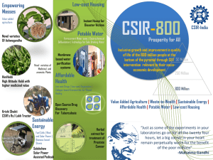 CSIR-800 Brochure - Council of Scientific and Industrial Research