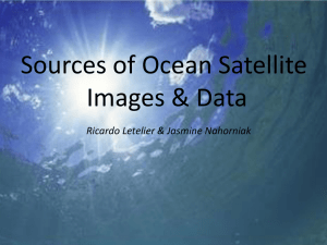 Sources of Ocean Satellite Images and Data