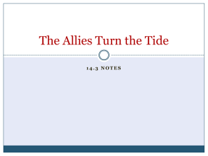 world history 14.3 The Allies Turn the Tide