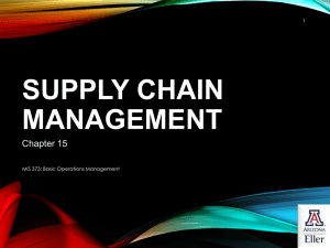 Supply Chain Management - U