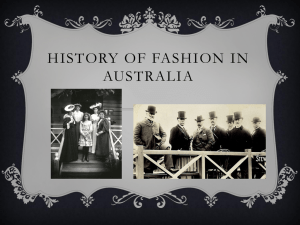History of fashion in australia - adams