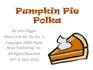 Pumpkin Pie Polka - Bulletin Boards for the Music Classroom