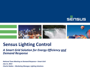 Sensus Lighting Control - National Town Meeting on Demand