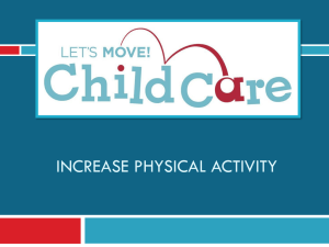 Increase Physical Activity