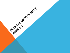 Physical Development Ages 1-3 - Ms. J. Poirier`s Teacher Webspace