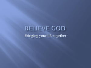 Believe God - Ottawa Church of God