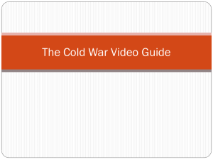 The Cold War Video Guide
