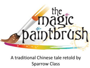 The magic paintbrush retold by Sparrow Class