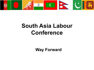 Way Forward - South Asia Labour Conference