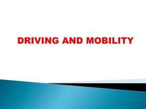 Driving and Mobility Visual Skills