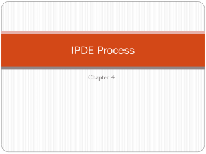 IPDE Process