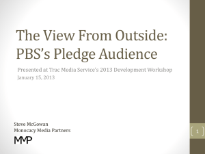 PBS Pledge Audience - TRAC Media Services