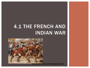 4.1 The French and Indian War