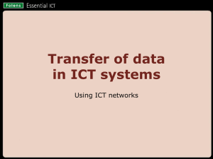 Transfer of data in ICT systems