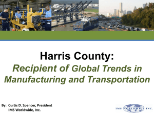 Harris County Global Trends in Manufacturing and Transportation