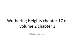 Wuthering Heights chapter 17 or volume 2 chapter 3