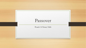 Passover - Light of YHWH Elohim Ministries