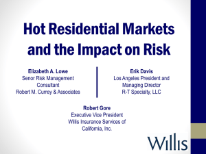 Hot Residential Markets and the Impact on Risk - Bob Gore