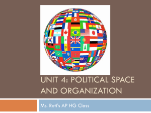 Unit 4: political space and organization