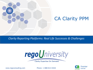 Clarity Reporting Platforms