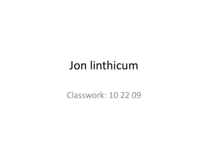 Jon linthicum
