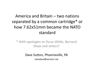 America and Britain * two nations separated by a common cartridge