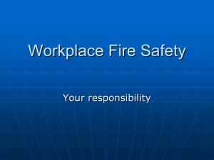 Workplace Fire Safety - Portage County Safety Council