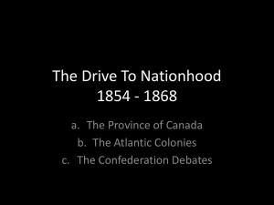 The Drive To Nationhood 1854