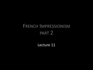 [Lecture 11] french impressionism 2 wiki