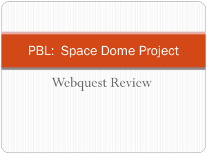 PBL: Space Dome Project