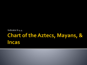 Chart of the Aztecs, Mayans, & Incas