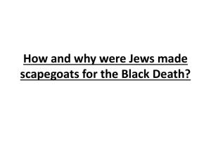How and why were Jews made scapegoats for the Black Death?