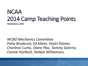 2014 NCAA Women`s Camp Teaching Points (PPT)