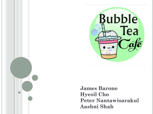 Group 5 - Bubble Tea Cafe