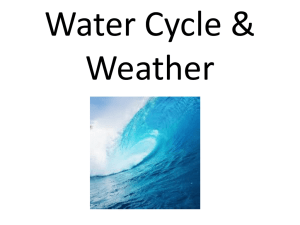 Ch 6 Water Cycle & Weather ppt