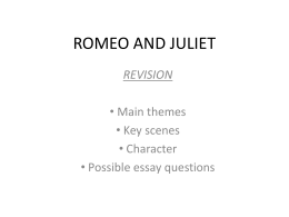 The character of romeo in romeo and juliet essay