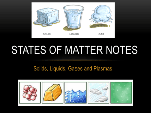 States of matter notes
