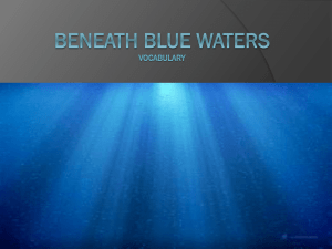 Theme Six Week Three: Beneath Blue Waters