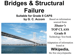 BRIDGES & Structural Failure – Grade 8 CAPS