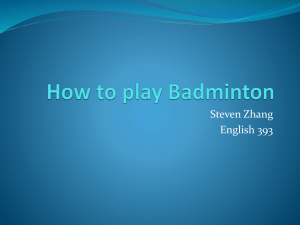 How to Play Badminton Presentation