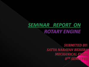 SEMINAR REPORT ON ROTARY ENGINE