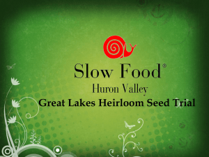 Heirloom Seed Varieties PowerPoint