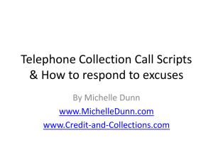 Telephone Collection Call Scripts & How to respond