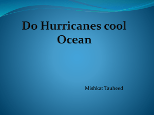 Do hurricanes cool the ocean