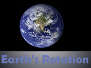 Earth`s Rotation
