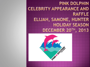 Pink Dolphin Celebrity appearance and raffle Elijah, Samone