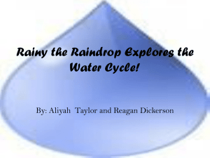 Rainy the Raindrop Explores the Water Cycle by